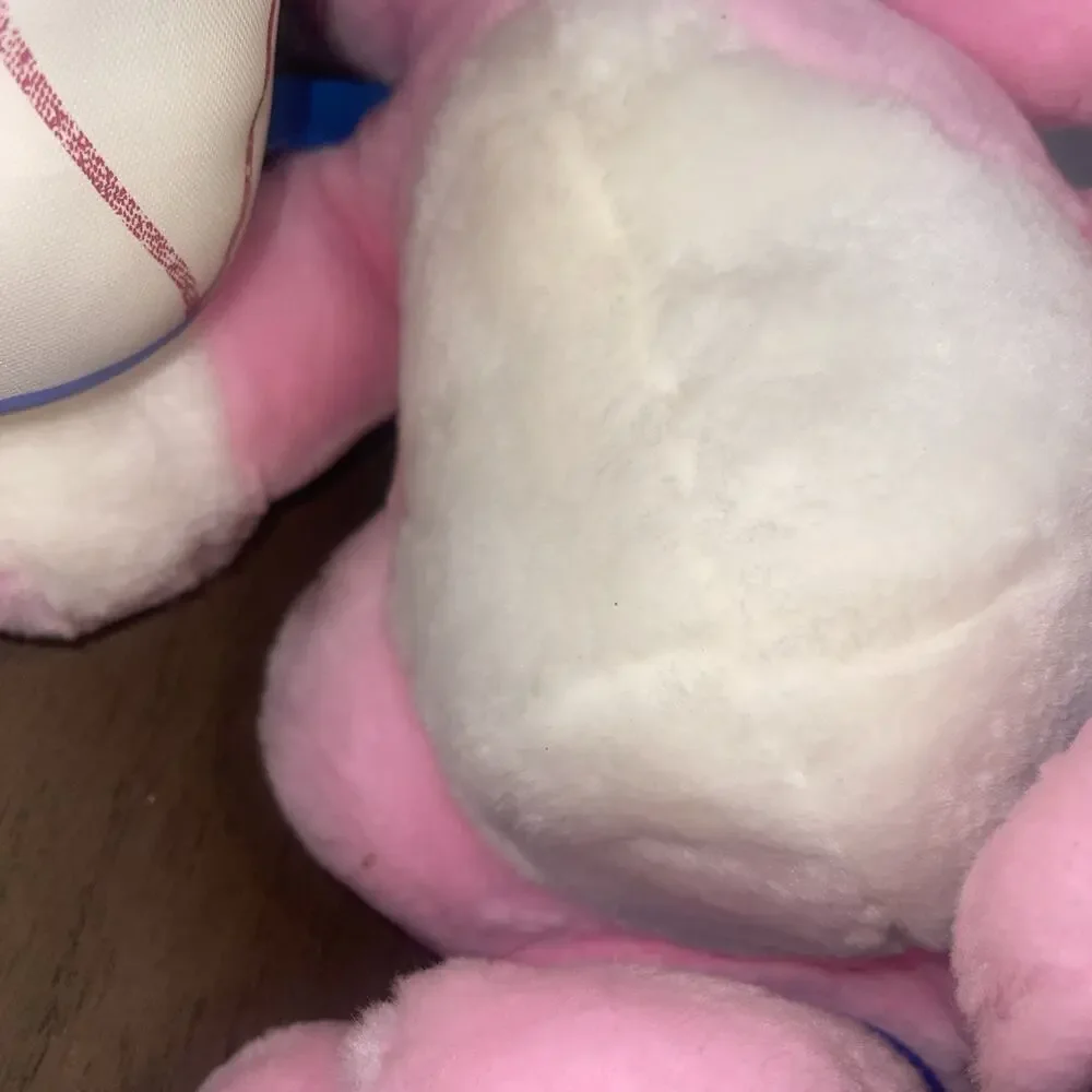 1989 Animal Fair Pink Energizer Bunny Rabbit Stuffed Plush Advertising